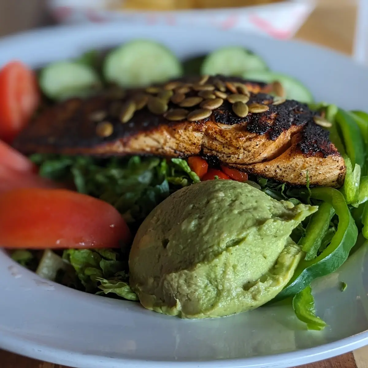 Salmon Guacamole Salad