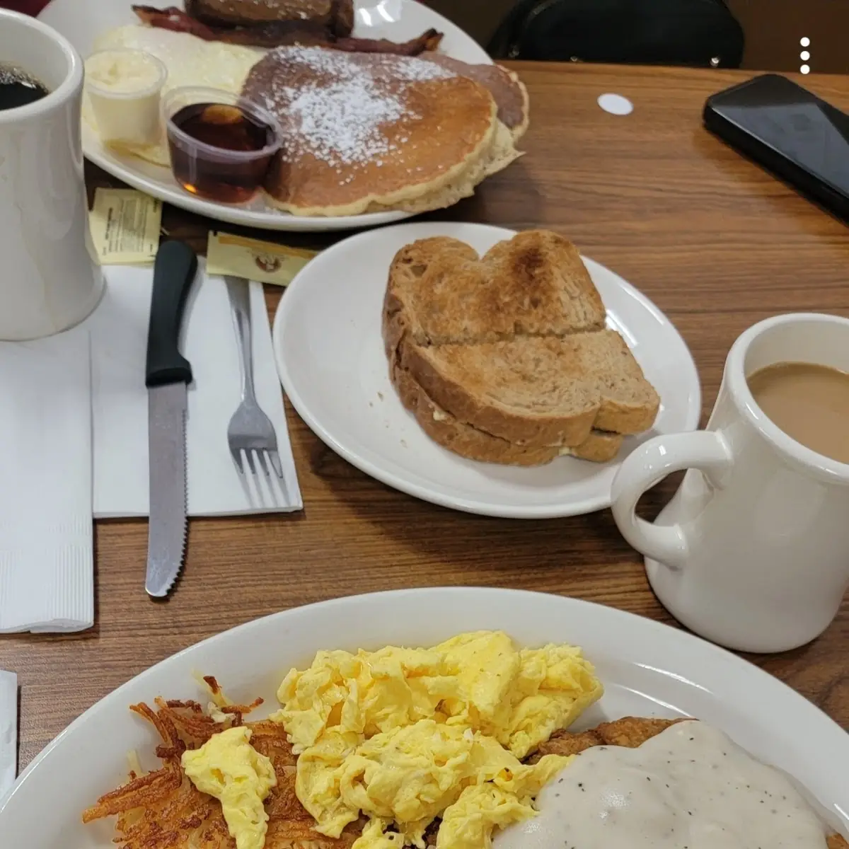 Country Fried Steak Eggs & Hash Browns