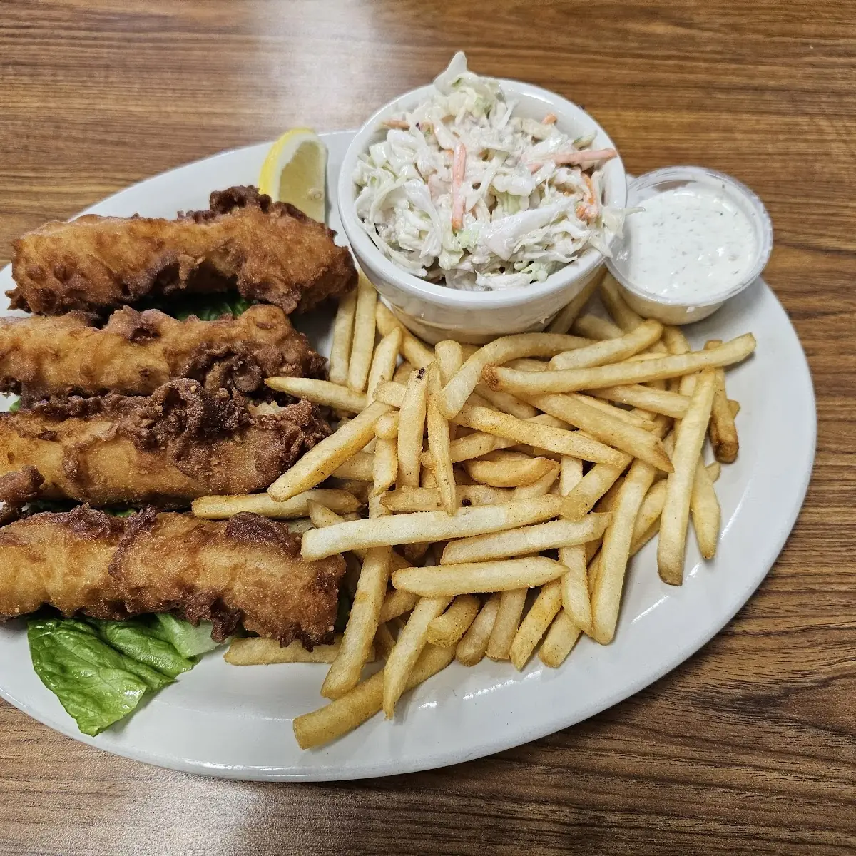 Fish & Chips Handbattered
