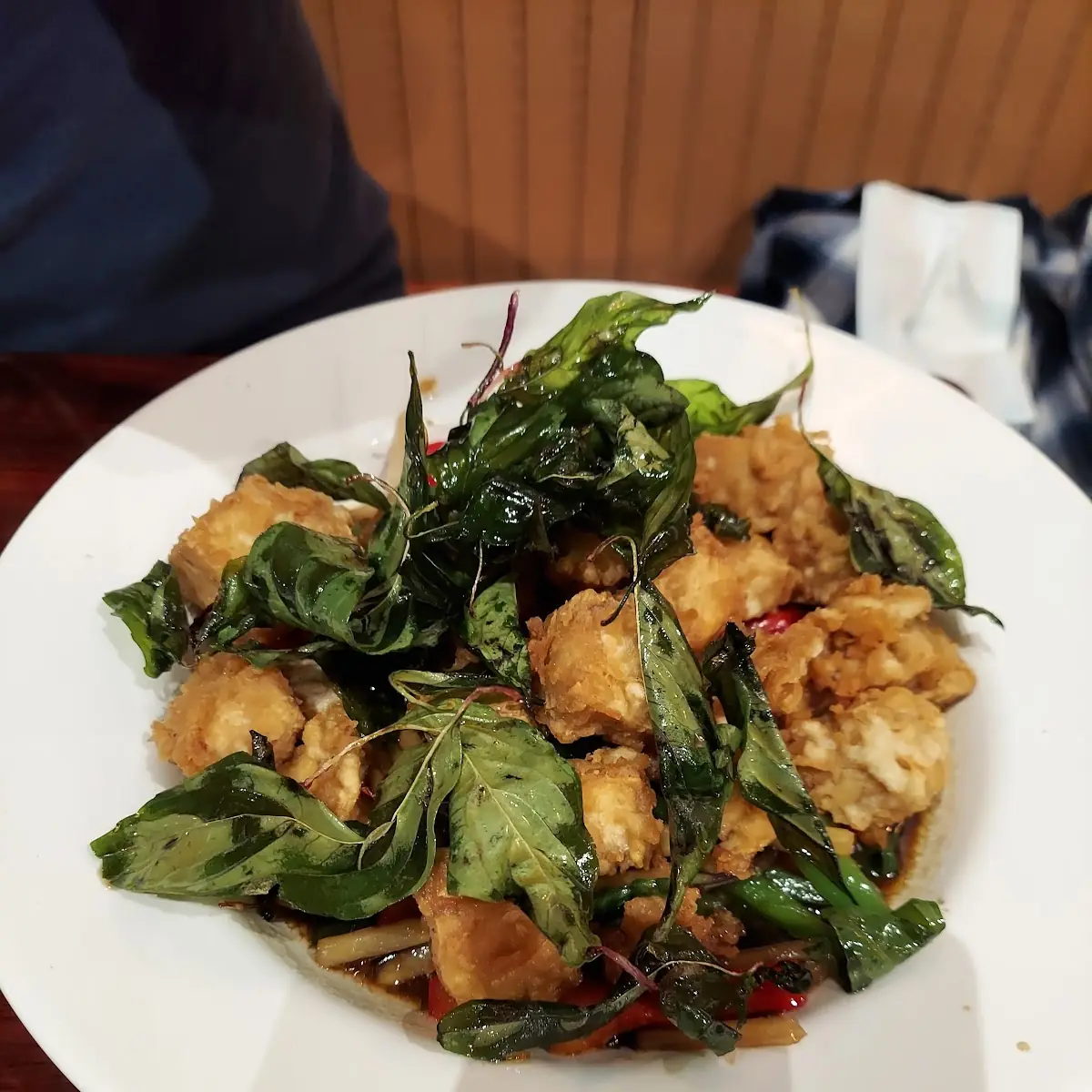 Fried Tofu with Basil