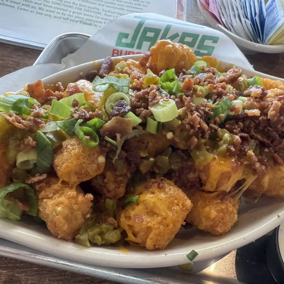 Crispy Tater Tots with Bacon Jam