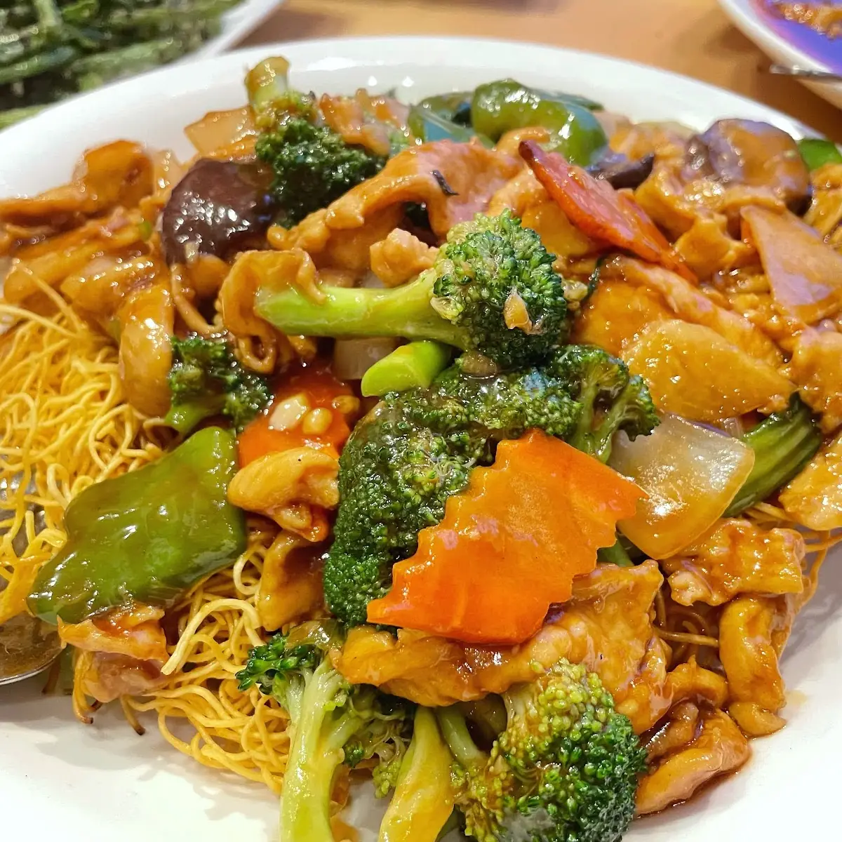 Chicken Pan Fried Noodles