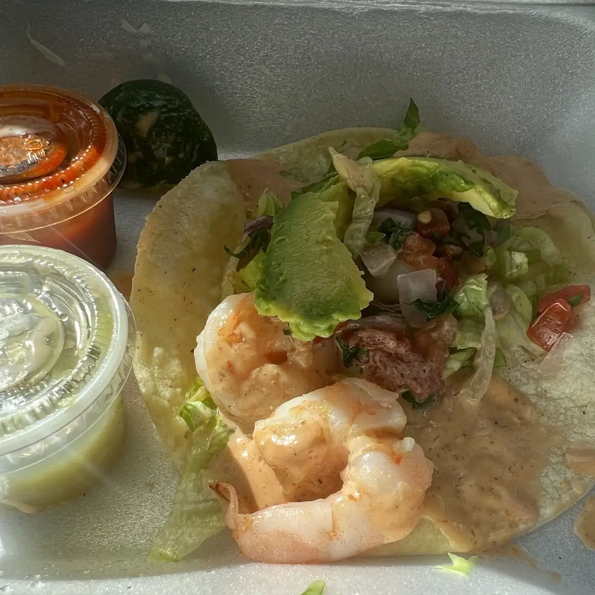 Shrimp Tacos with Chipotle Crema