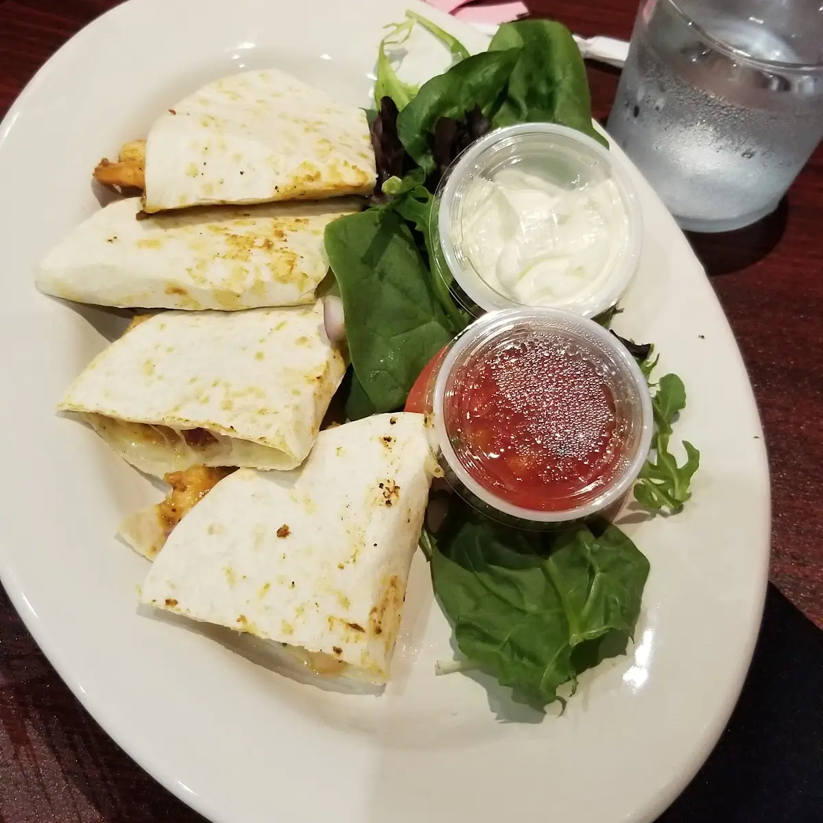 Folded Shrimp Quesadilla
