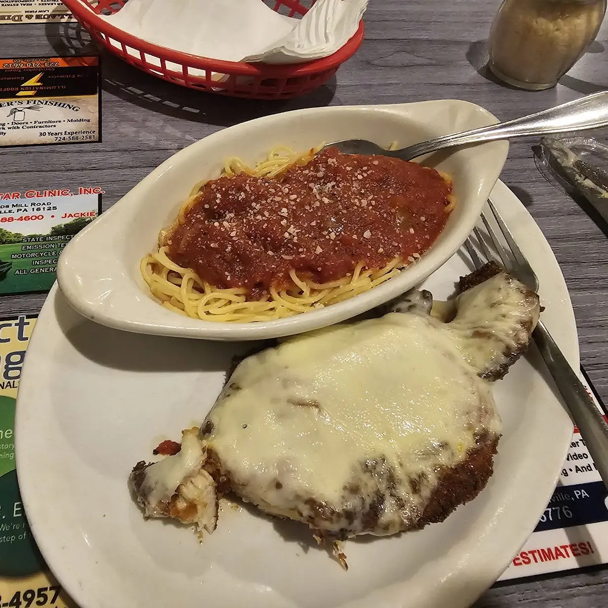Chicken Parmesan Dinner