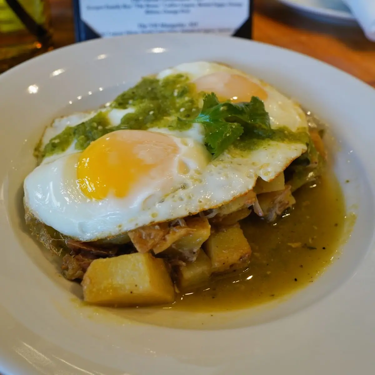 Sunny Side Eggs and Potato Hash