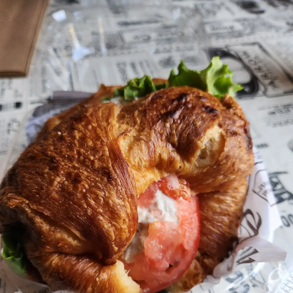 Chicken Salad Sandwich on a Croissant