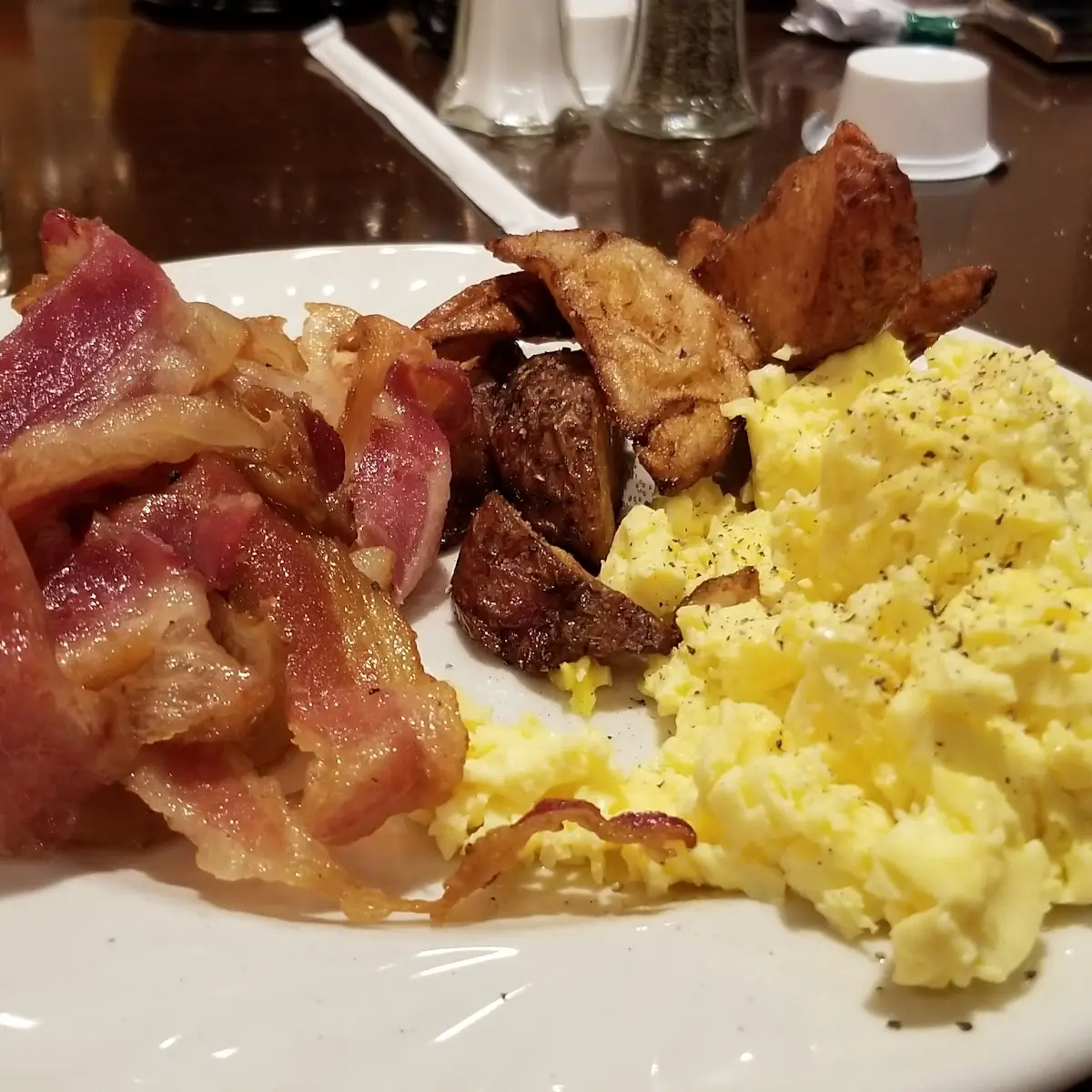 Bacon Eggs and Roasted Potatoes
