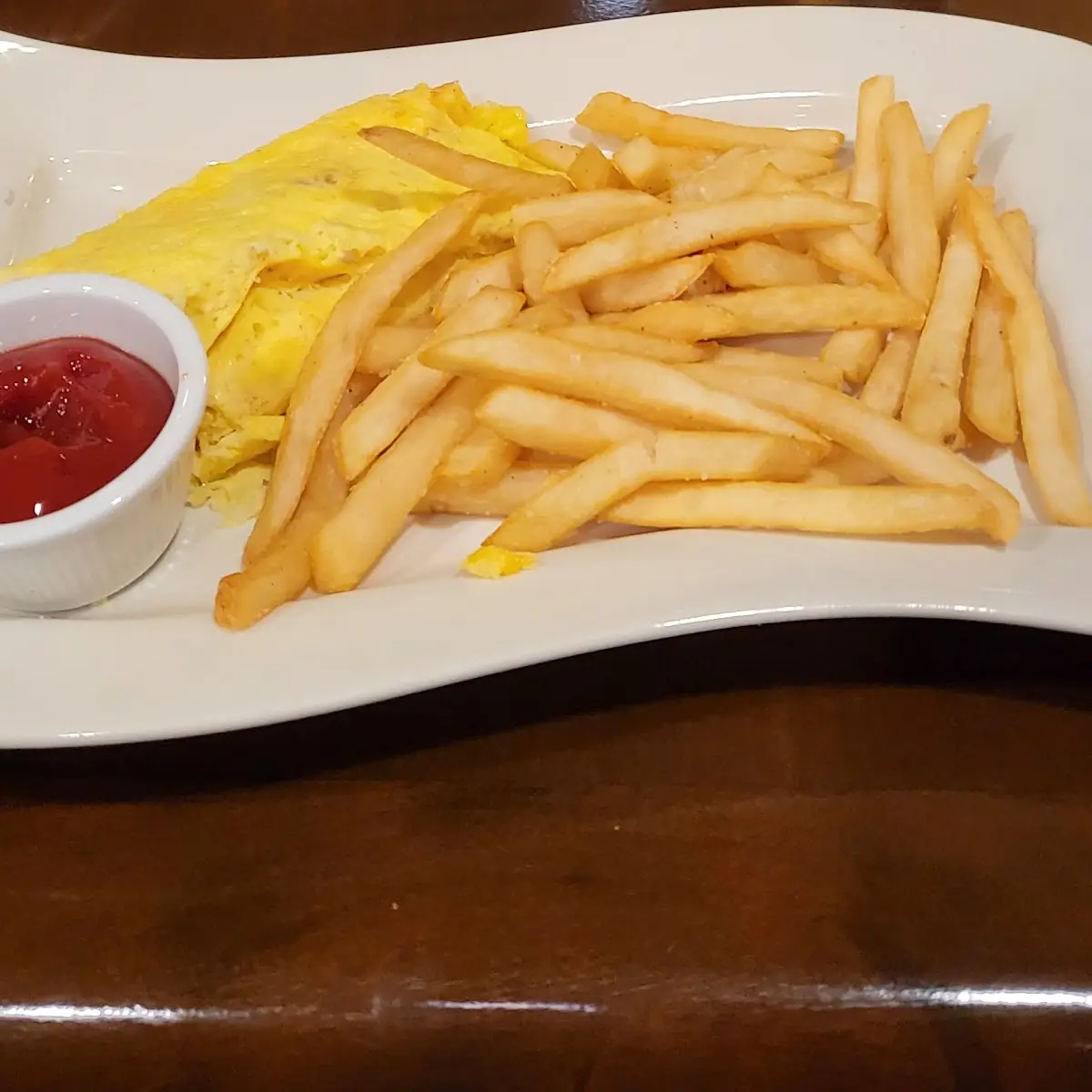 Crab and Cheddar Cheese Omelet