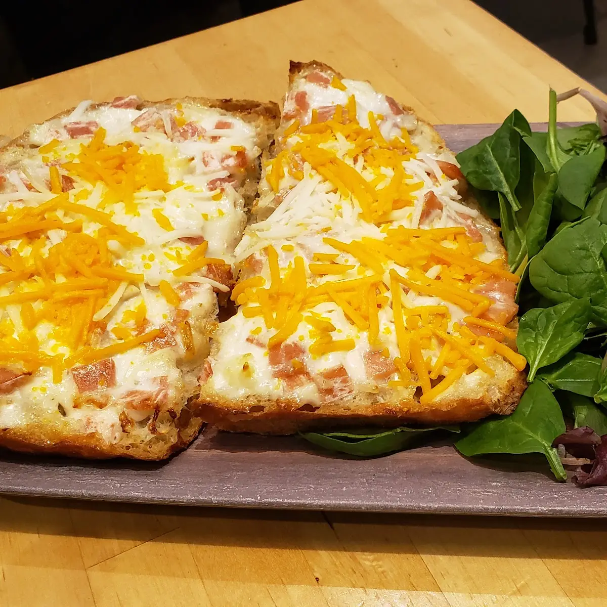 Vegan Ham and Cheese Pizza