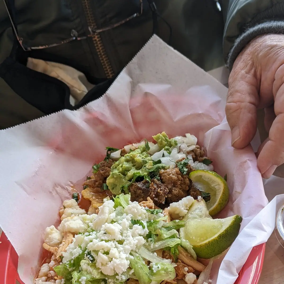 Carnitas Taco El Tinga De Pollo