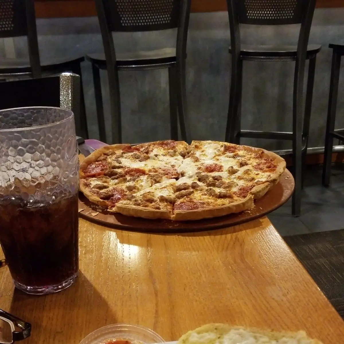 Pepperoni Italian Sausage Pizza Thin Crust