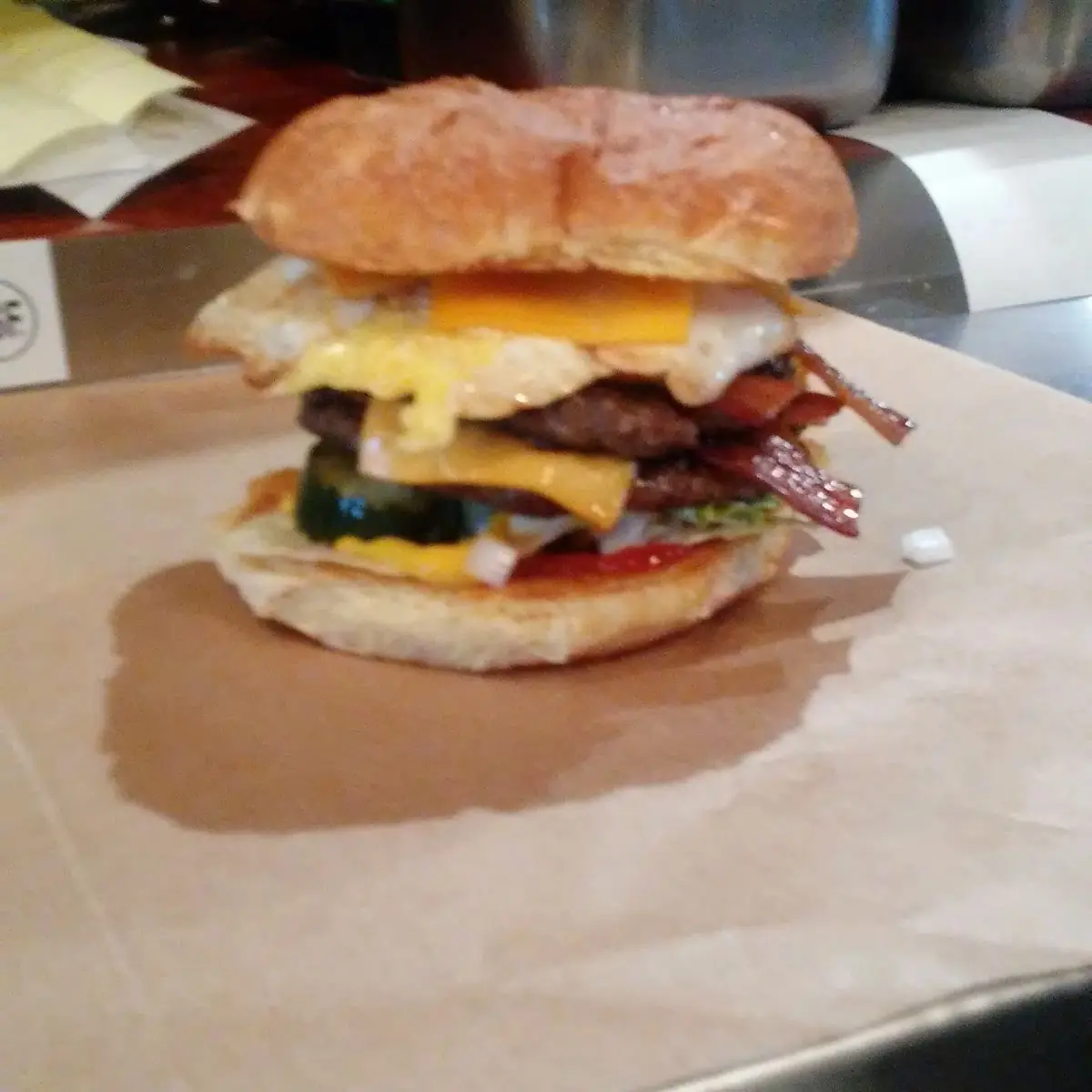 Bacon Egg and Cheeseburger Dressed