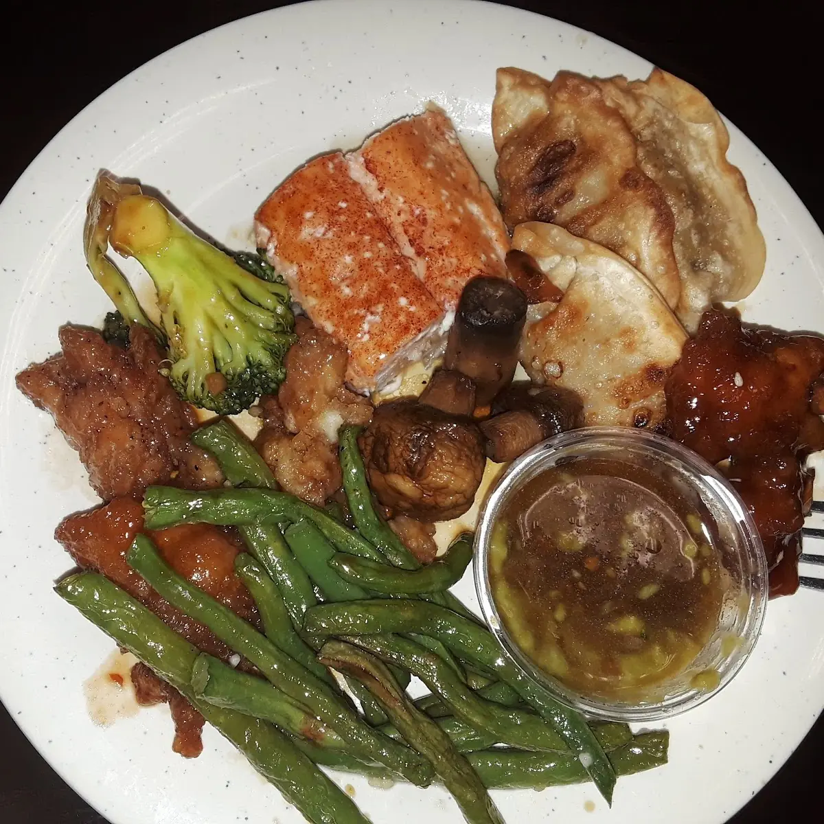Potstickers with Wasbi and Ginger Dipping Sauce