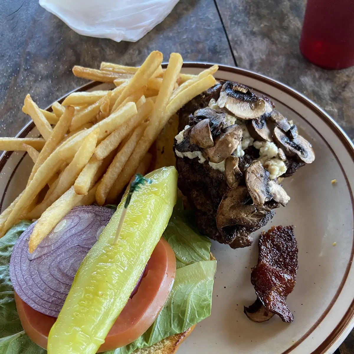 Stuffed Bleu Cheese Burger
