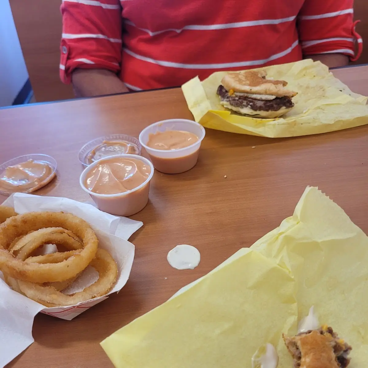 Double Cheeseburger and Fries
