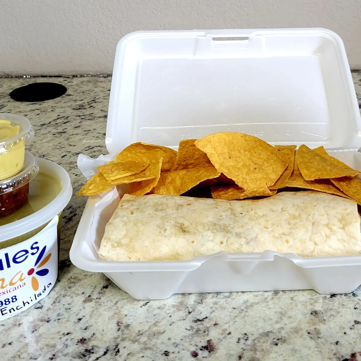 Wet No Meat Burrito