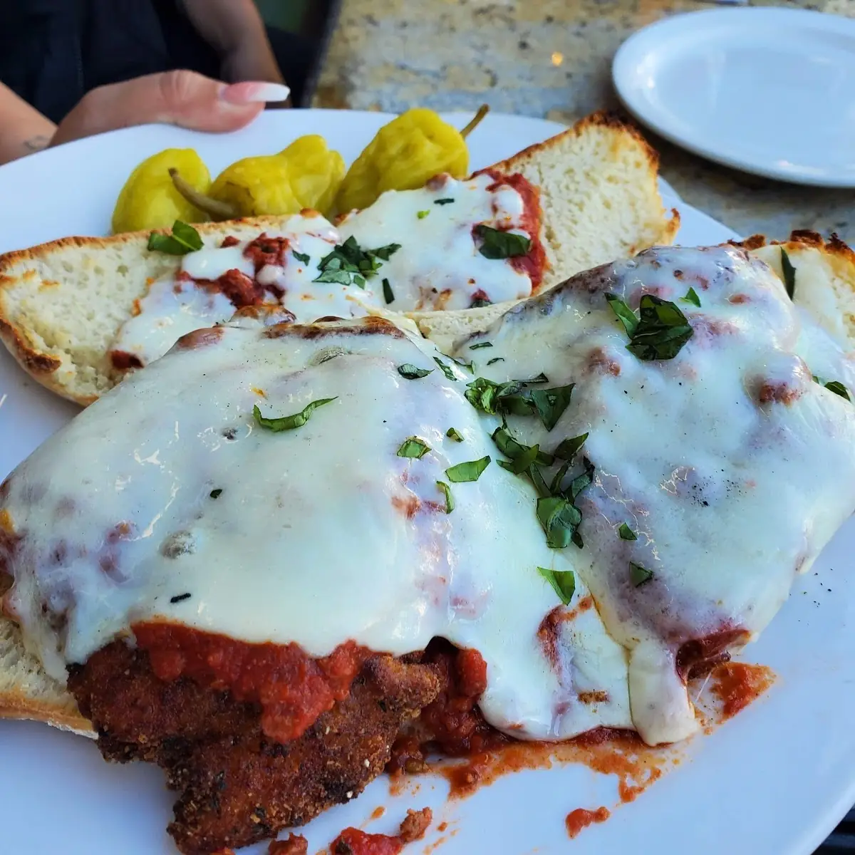 Eggplant Parmesan Sandwich