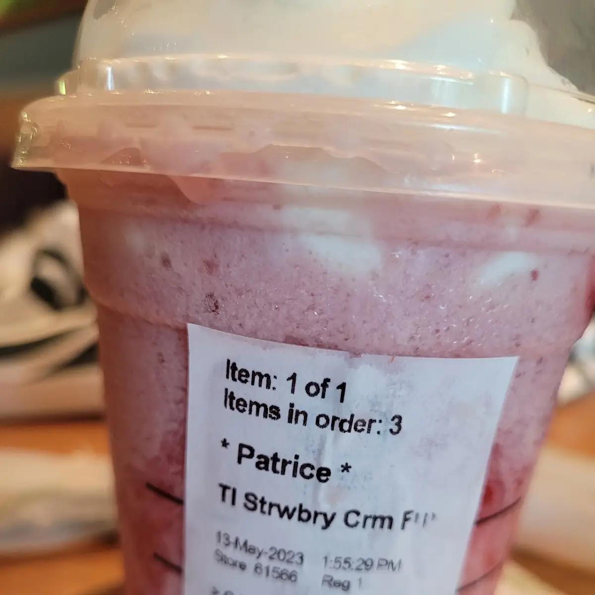 Strawberry Creme Frappuccino