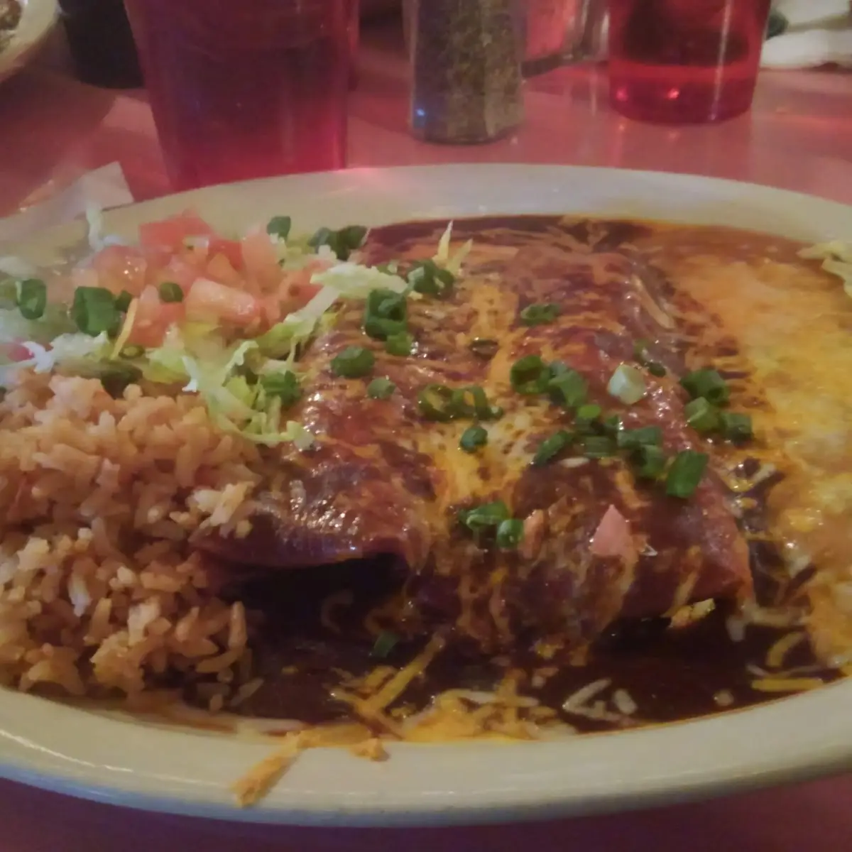 Chicken Enchilada Rice and Beans