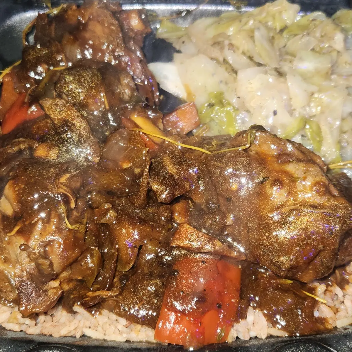 Stew Chicken Plate