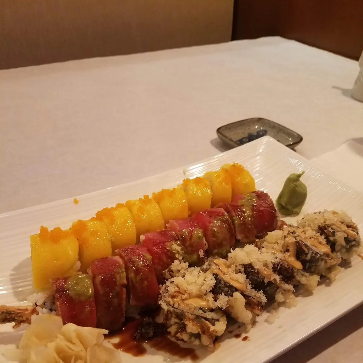 Mango Lobster Roll Godzilla Roll and Gangnam Roll