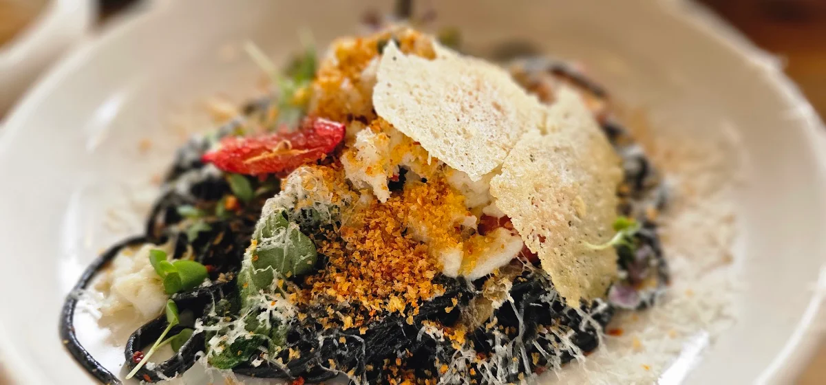 Crab and Squid Ink Pasta, The Dining & Co North Ryde