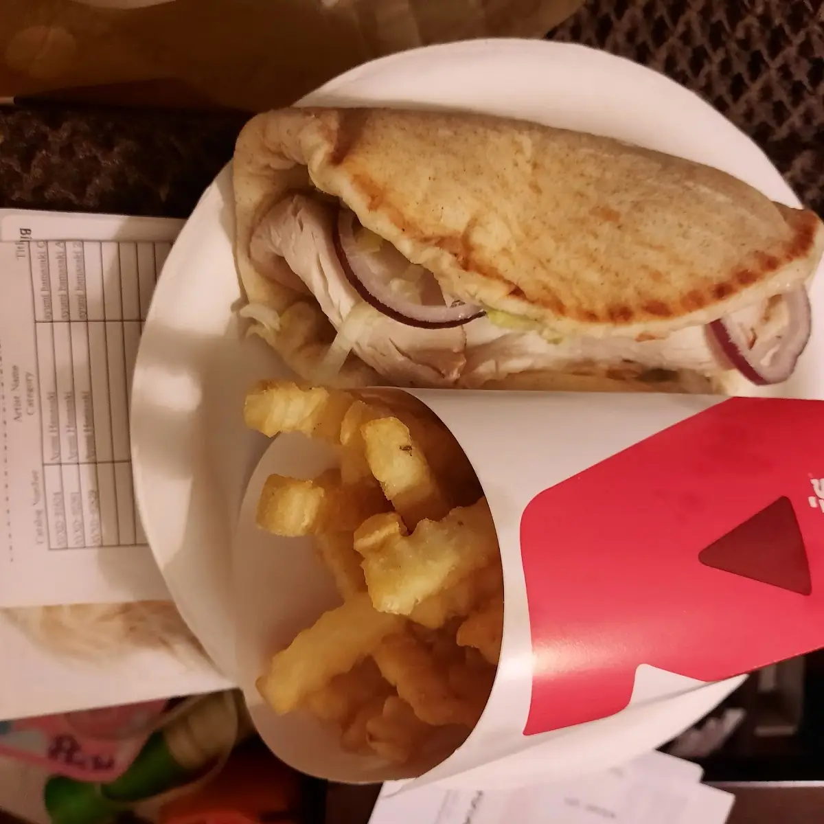Turkey Gyro & Crinkle Cut Fries