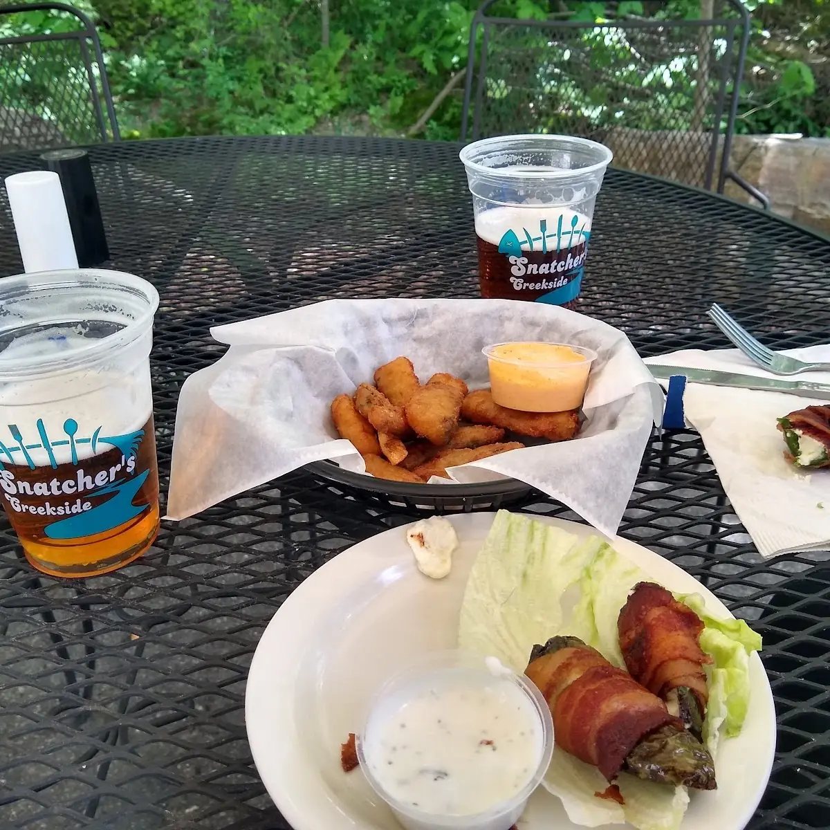 Rockfish Bites and Bacon Wrapped Jalapeno Peppers