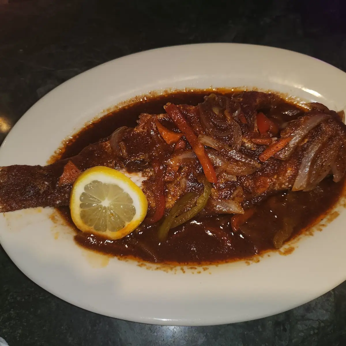 Brown Stew Fish