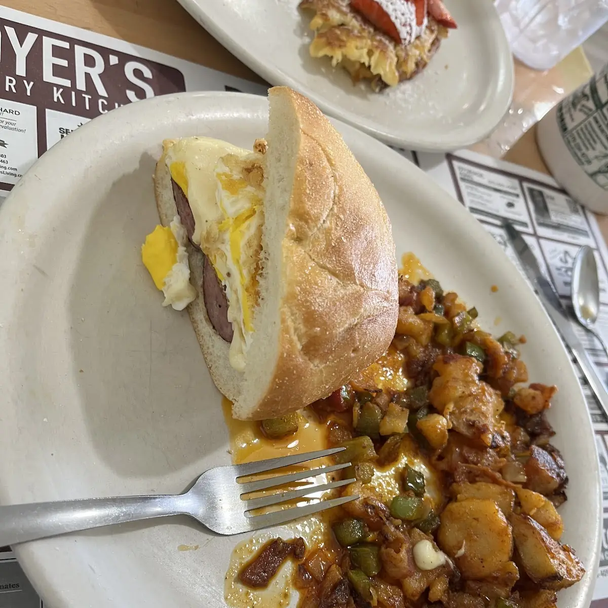 Egg and Cheese on a Kaiser Roll