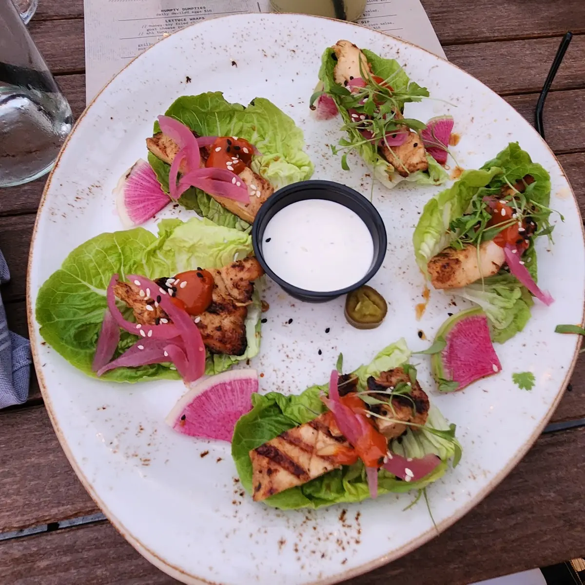 Grill Chicken Lettuce Wraps