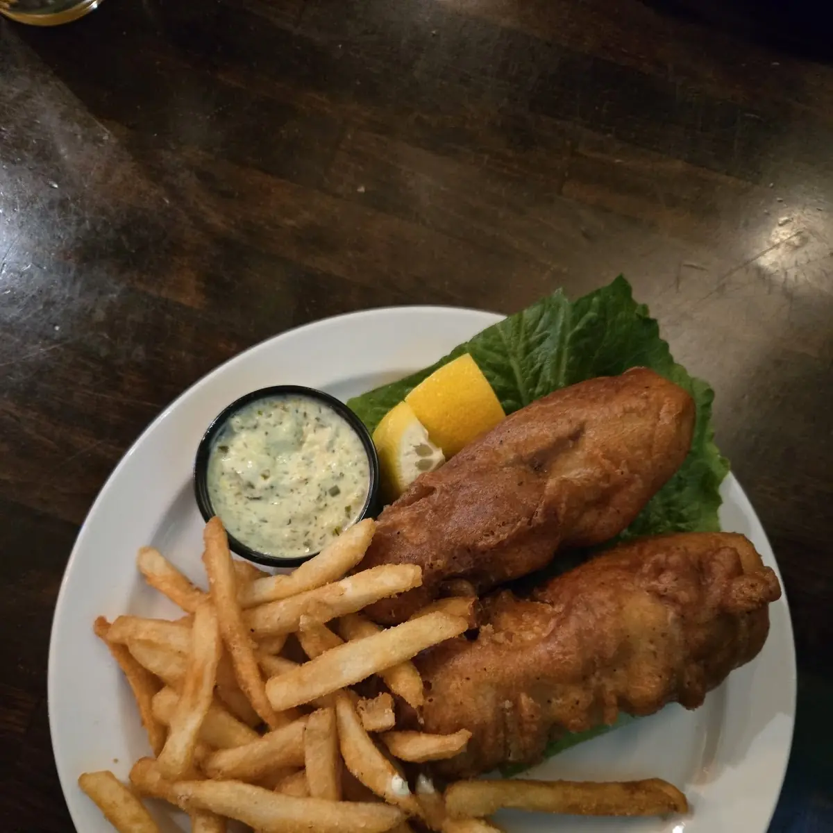 Beer Battered Salmon Fish & Chips