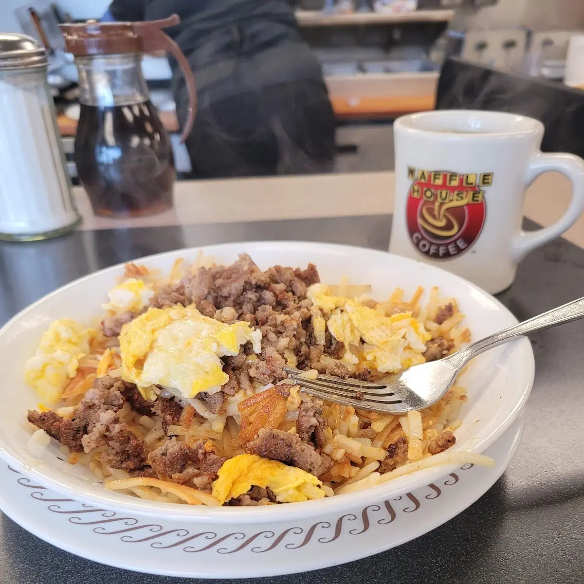 Sausage Egg and Cheese Bowl with Jalapeños