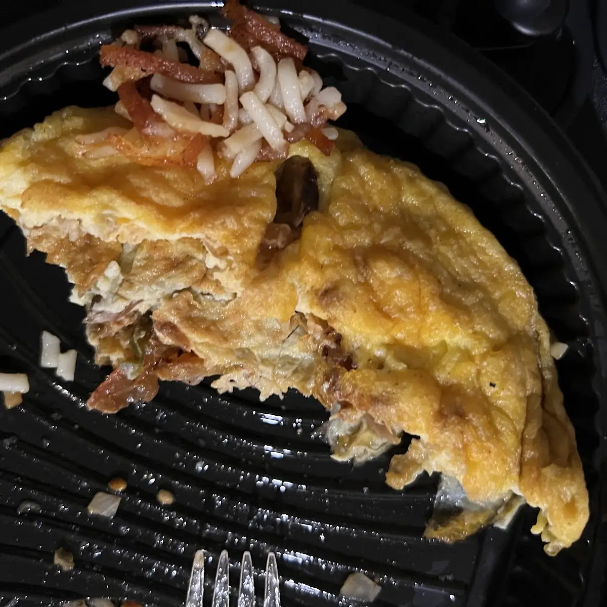 Veggie Omelette with Hashbrowns