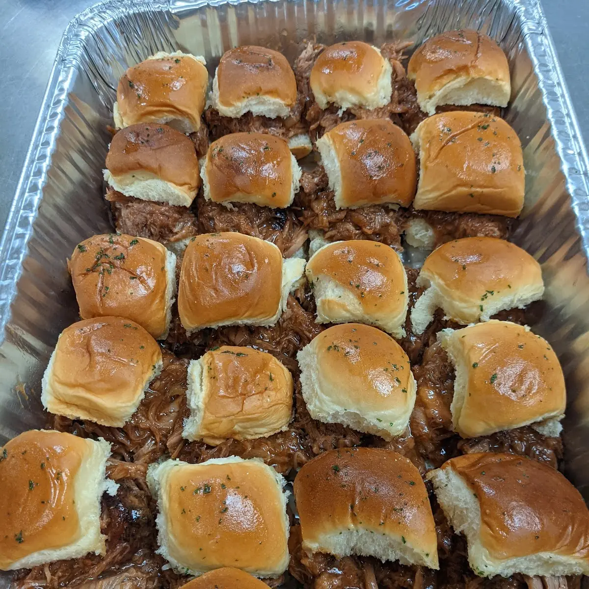 BBQ Pulled Pork Slidders Catering
