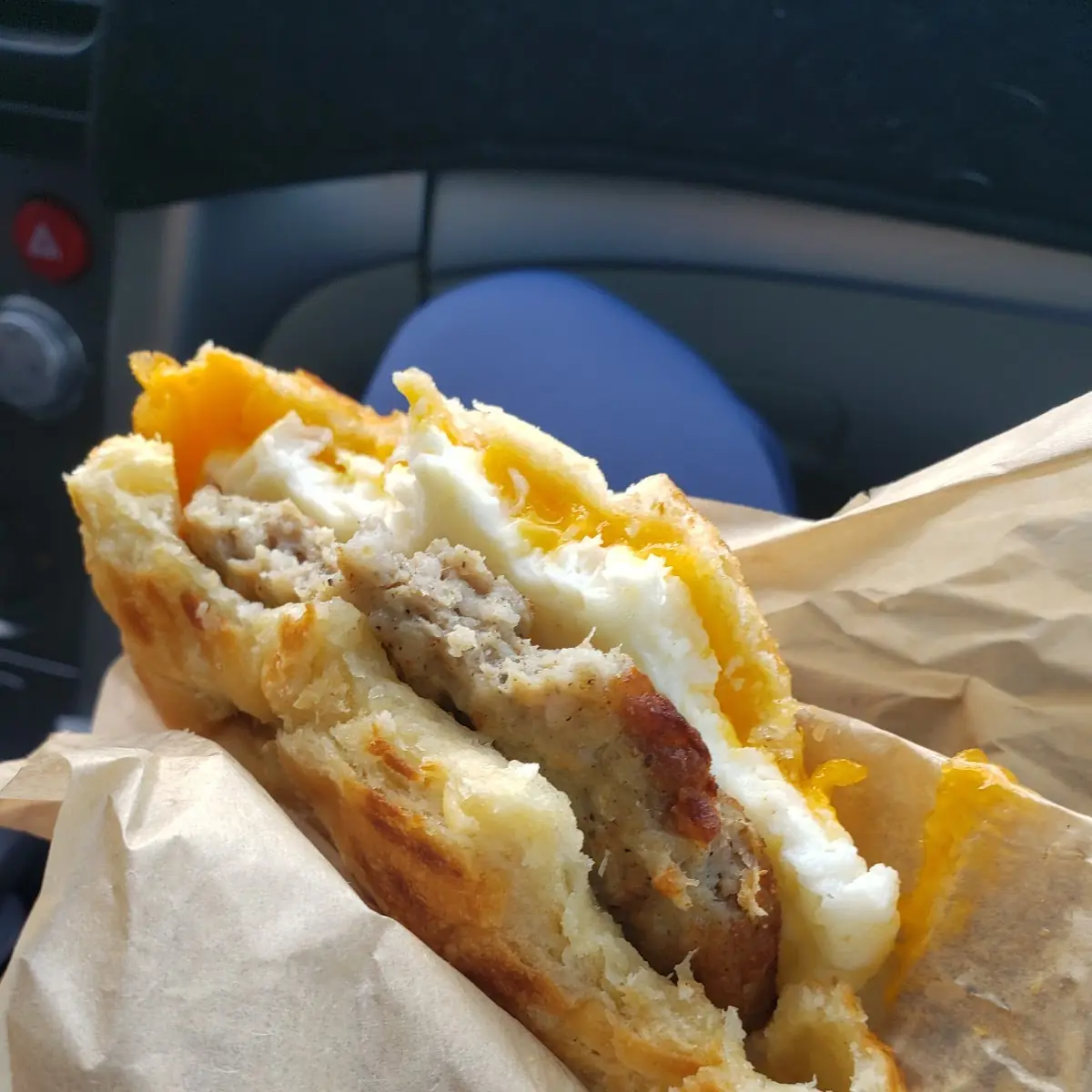 Egg Sausage & Cheese Breakfast Sandwich