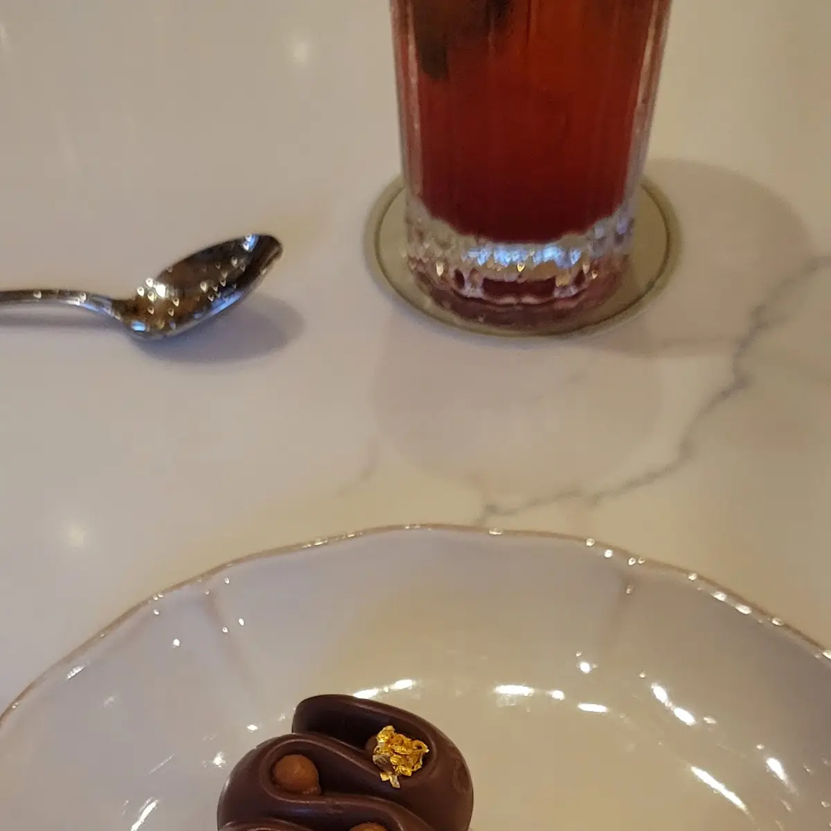 Chocolate Date Cake and Milk Ice Cream