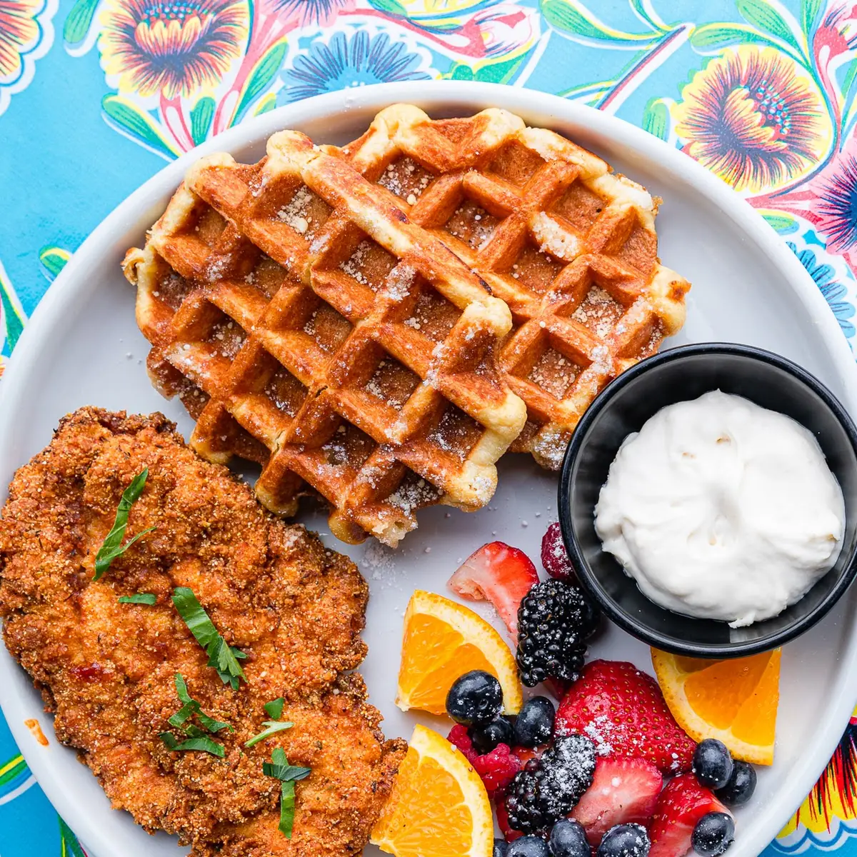 Waffle & Fried Chicken Breast