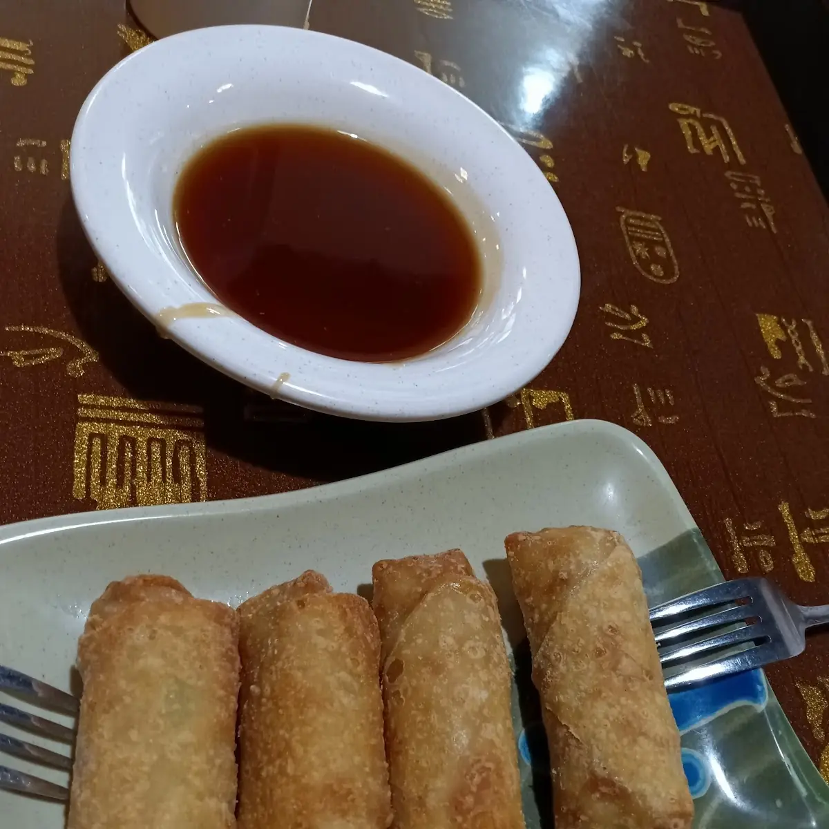 Pork Egg Roll and Hibachi Sauce