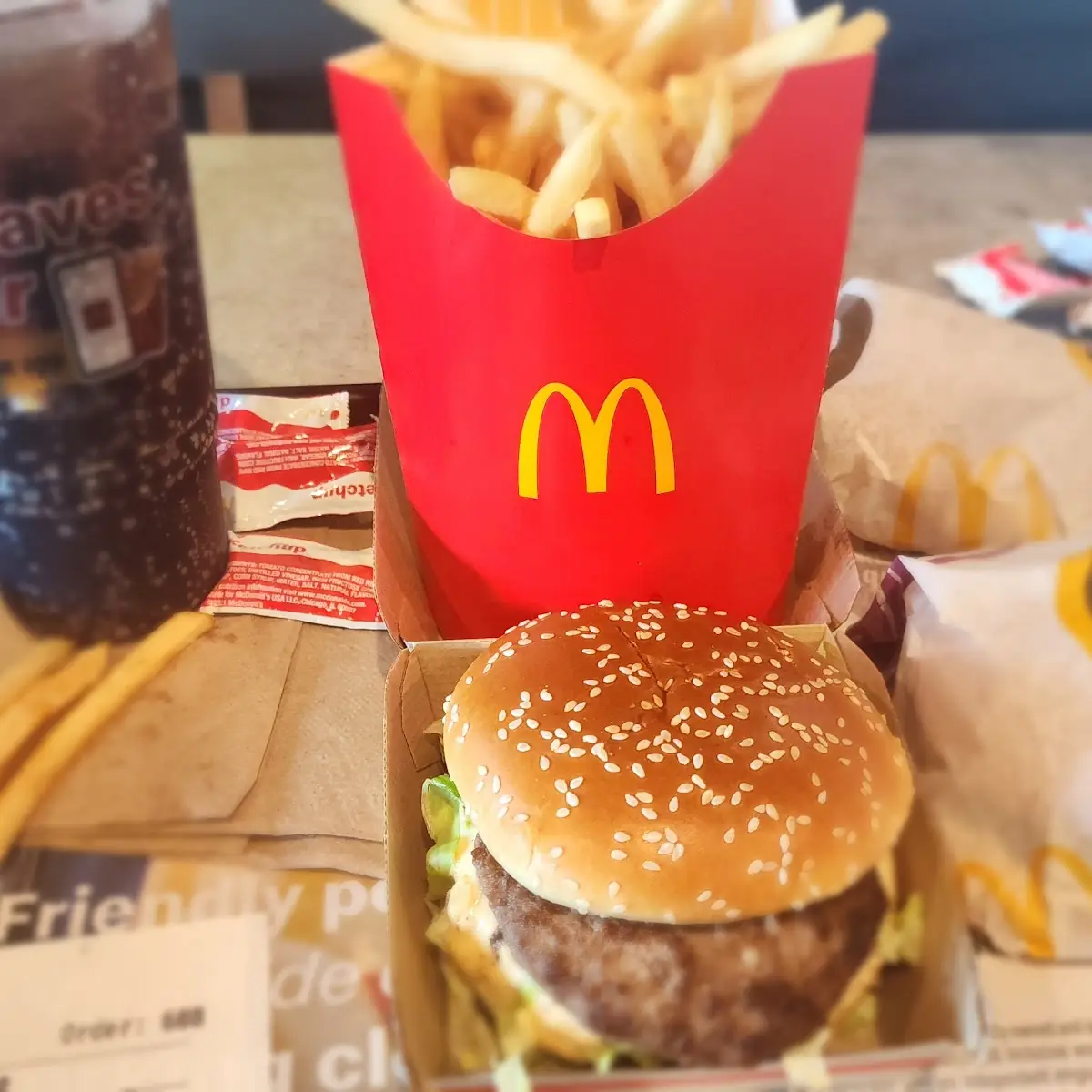 Big Mac Combo and Double Cheese Burger