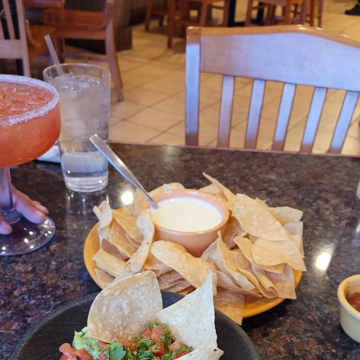 Guacamole and Queso Dip