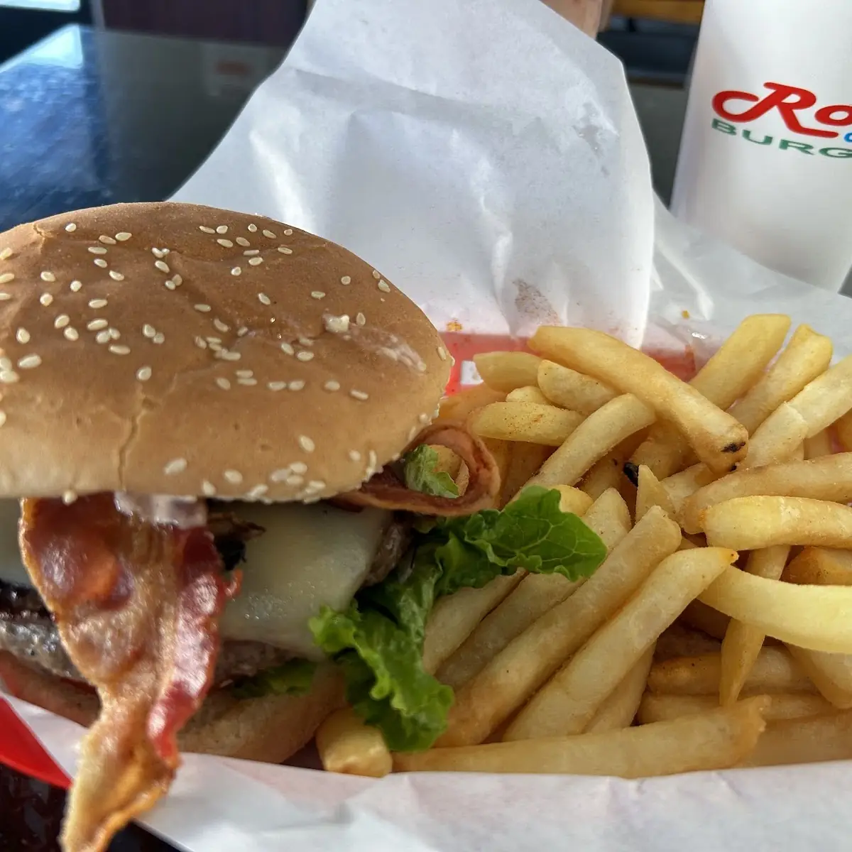 Mushroom Bacon Swiss Burger