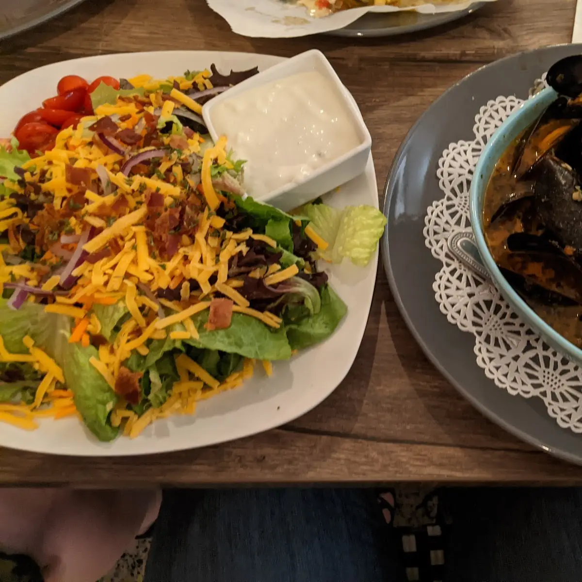 Salad & Mussels