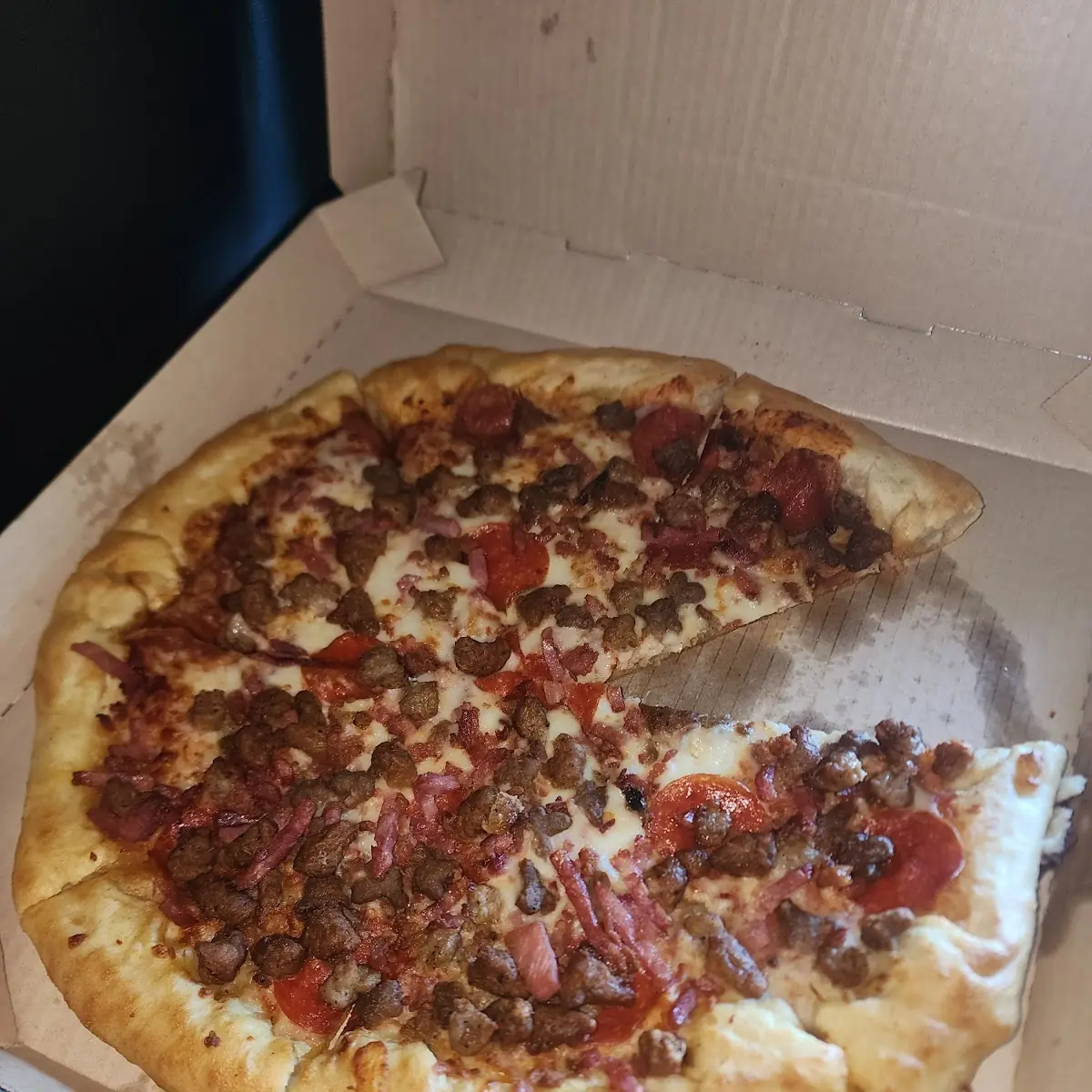 Meat Lovers Pizza Stuffed Crust