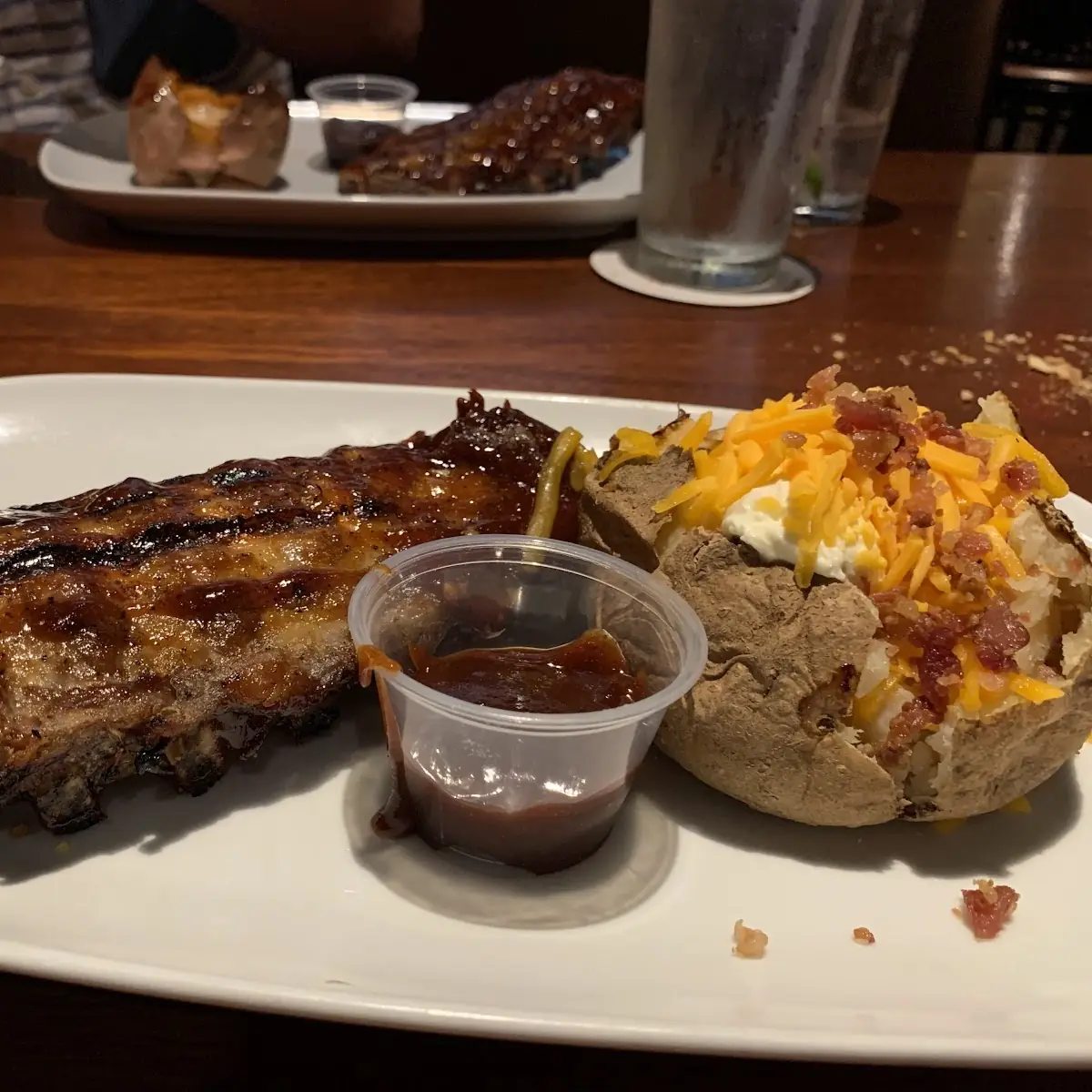 Costillas BBQ Papa Majadas