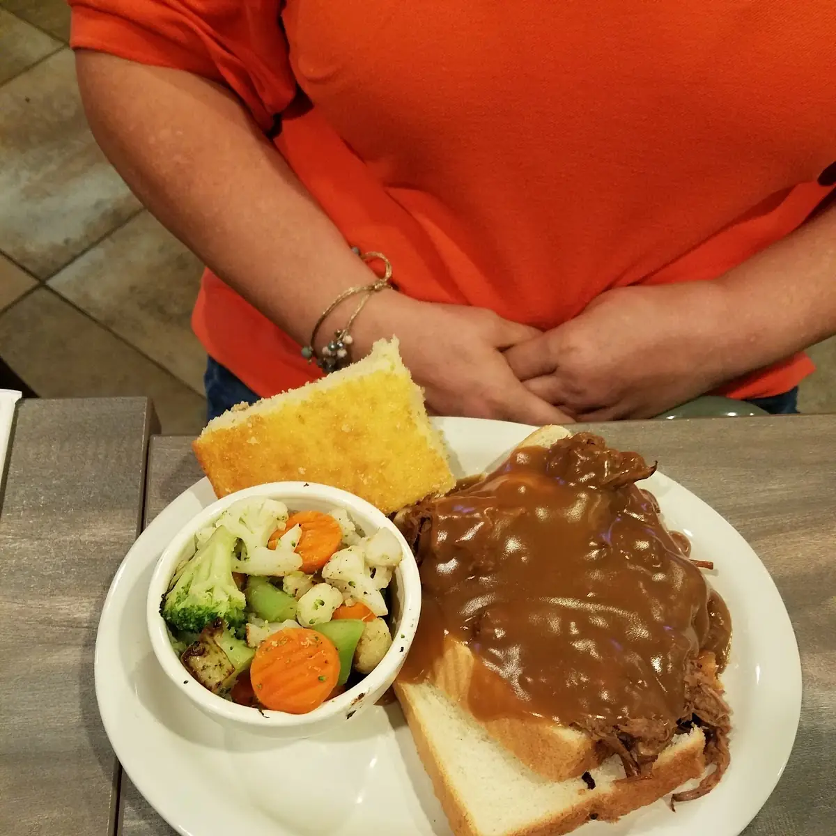 Open Faced Roast Beef