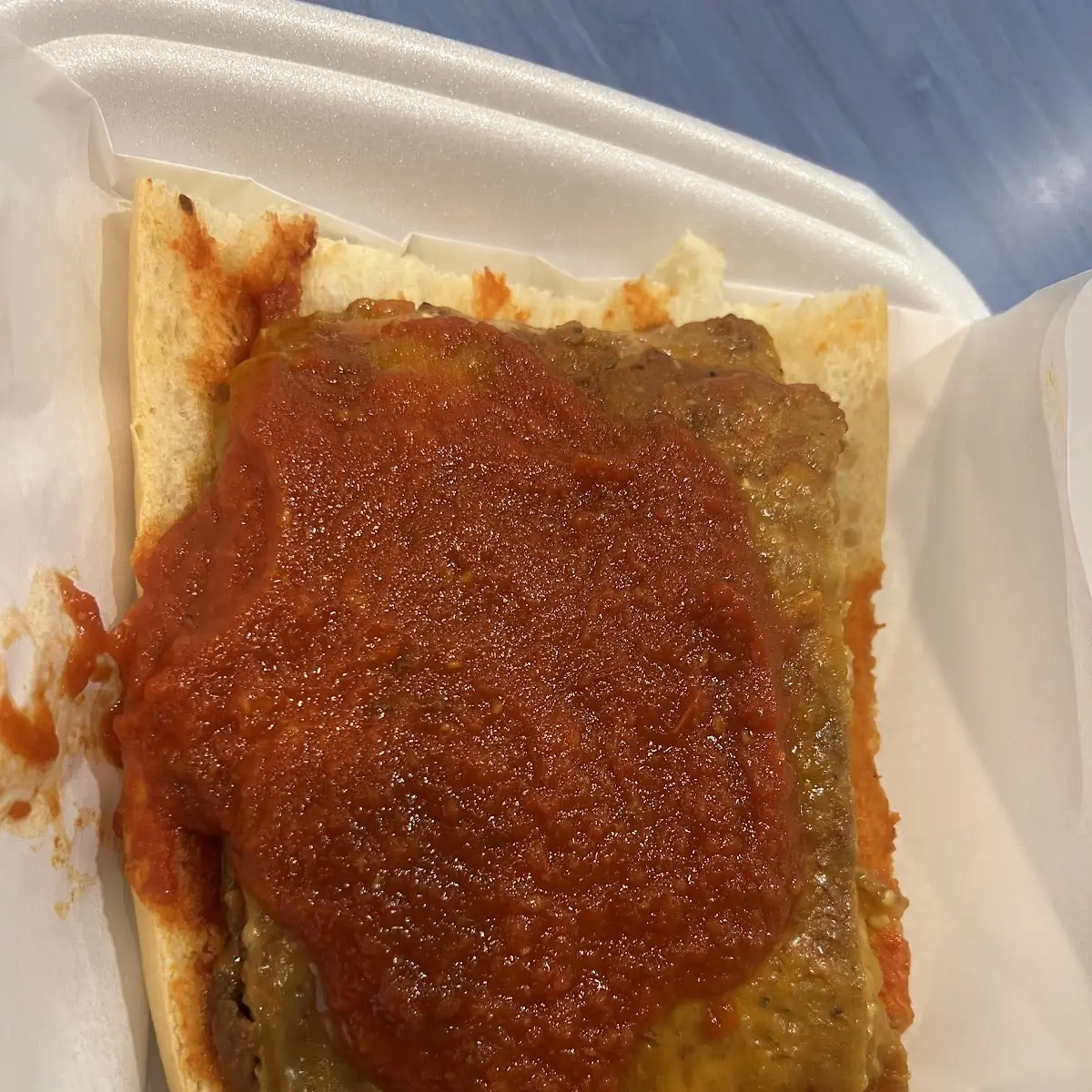Eggplant Parmesan Sandwich
