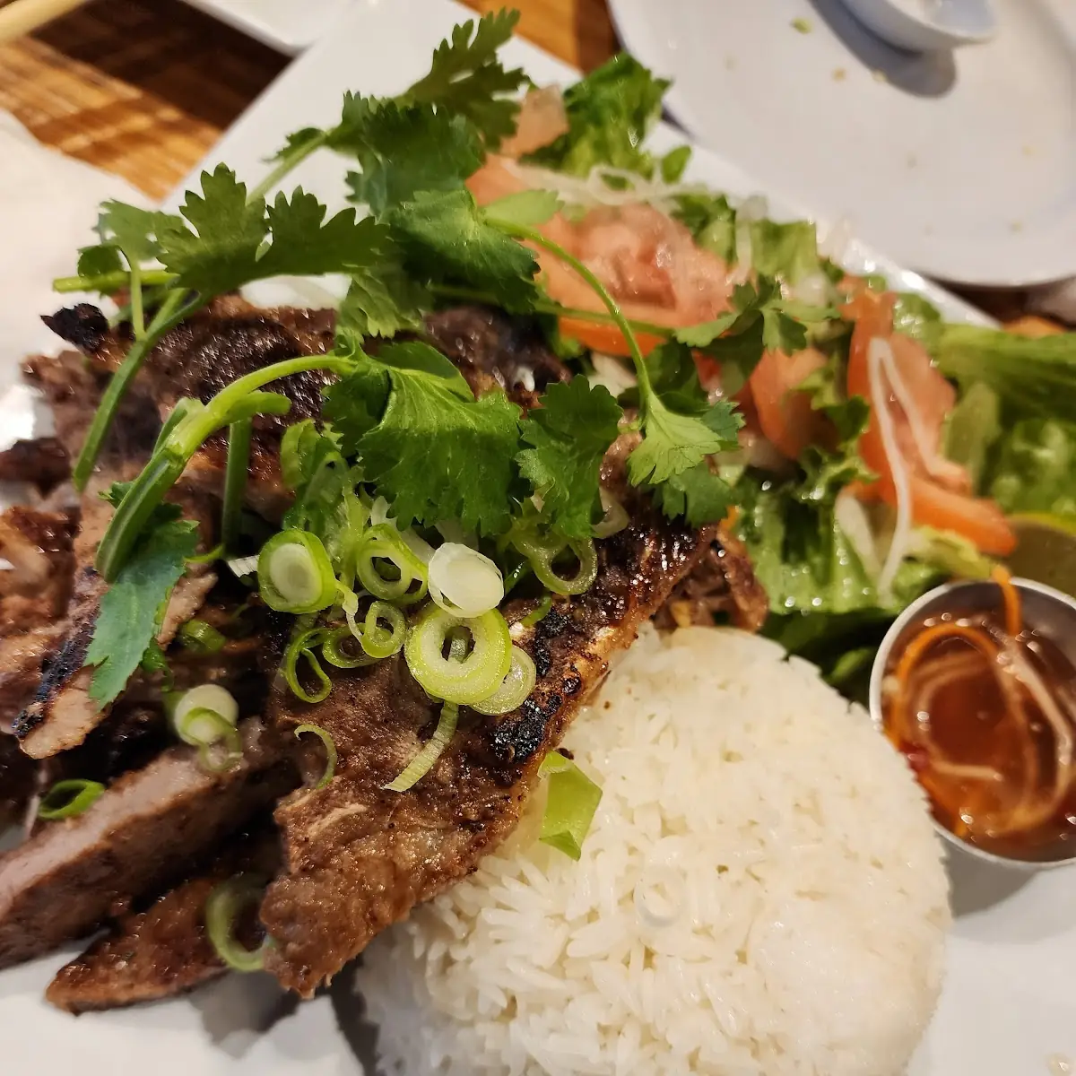 Pork Chop Vermicelli & Salad