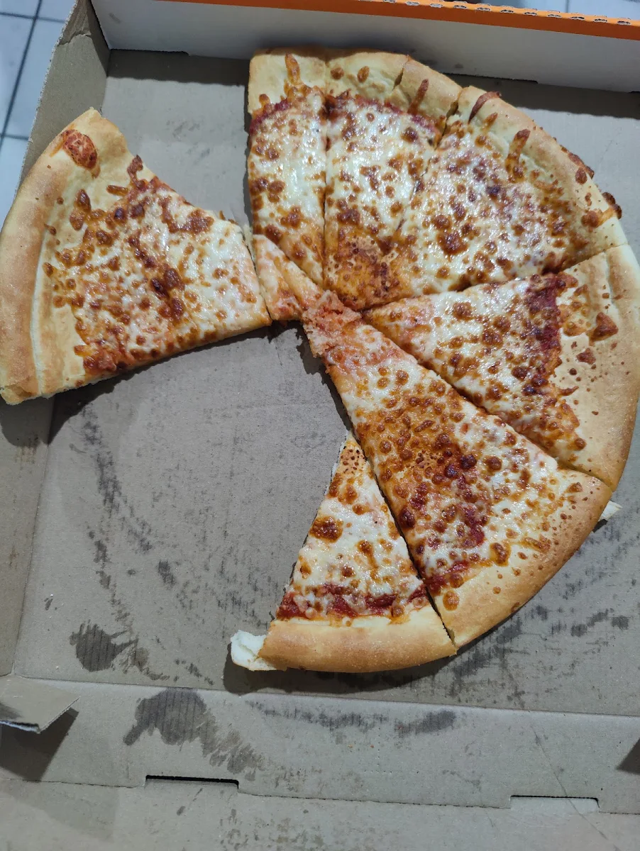 Cheese Pizza Expertly Cut